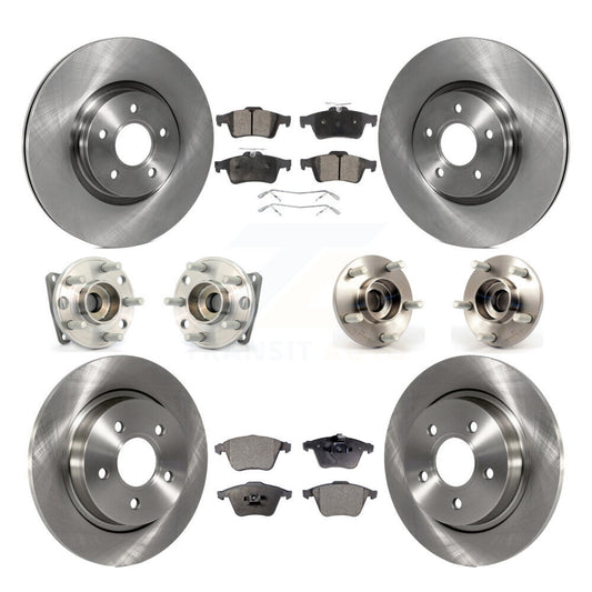 [Avant + Arrière] Kit d'ensemble roulement de roue et moyeu pour 2005-2010 Volvo S40 V50 avec 320mm Diameter Rotor AWD KBB-114919