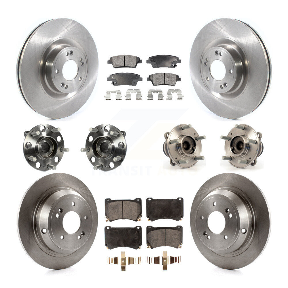 [Avant + Arrière] Kit d'ensemble roulement de roue et moyeu pour 2012-2014 Hyundai Genesis 5.0L KBB-114922