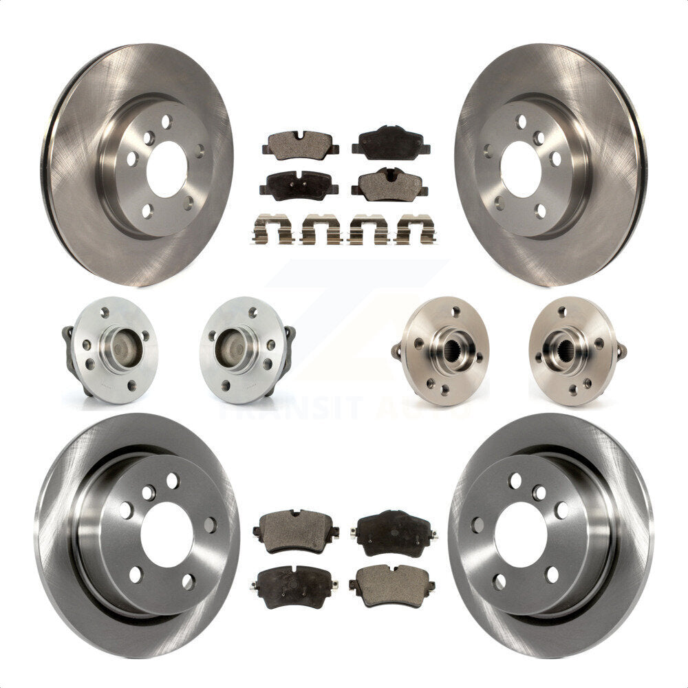 [Avant + Arrière] Kit d'ensemble roulement de roue et moyeu pour 2015 Mini Cooper Convertible avec 2.0L 1.5L avec 294mm Diameter Rotor KBB-114923 par Transit Auto