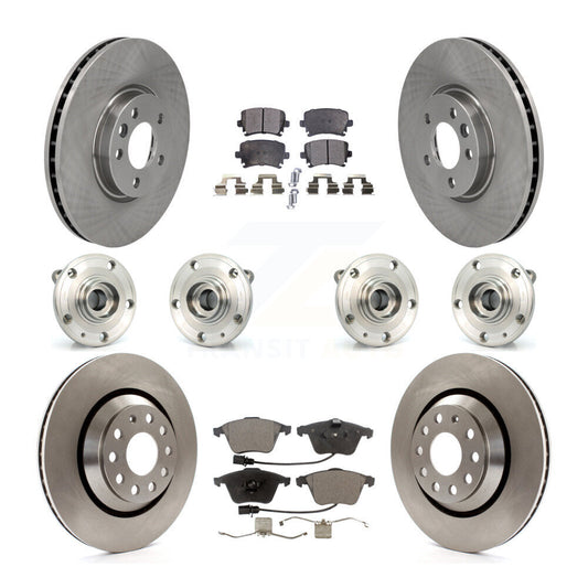 [Avant + Arrière] Kit d'ensemble roulement de roue et moyeu pour Volkswagen CC avec 340mm Diameter Rotor KBB-114925