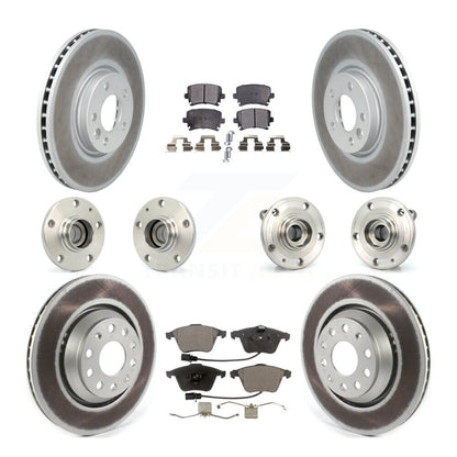 [Avant + Arrière] Kit d'ensemble roulement de roue et moyeu pour Volkswagen CC avec 340mm Diameter Rotor KBB-114934