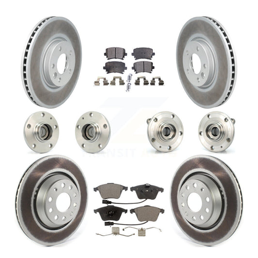 [Avant + Arrière] Kit d'ensemble roulement de roue et moyeu pour Volkswagen CC avec 340mm Diameter Rotor KBB-114934