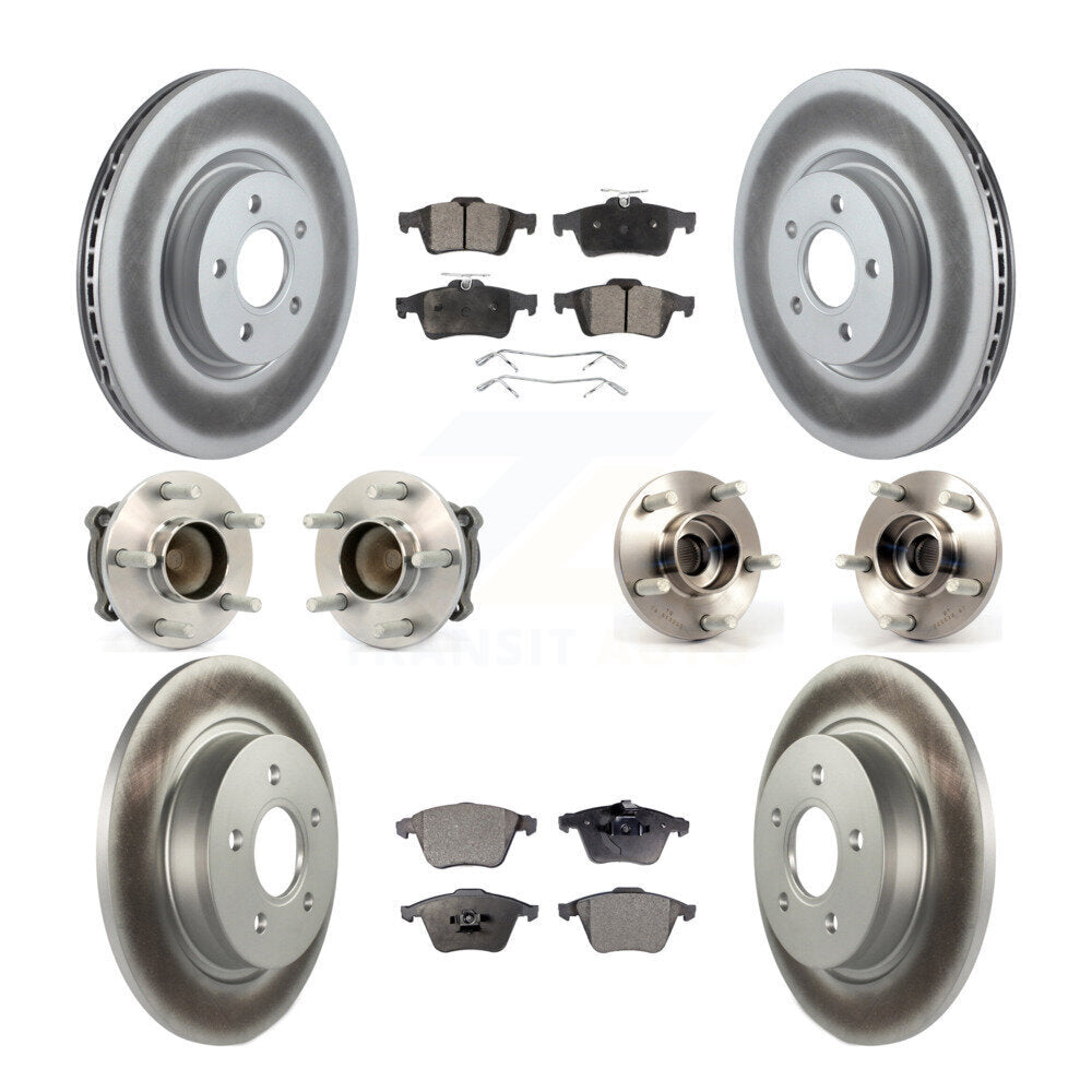 [Avant + Arrière] Kit d'ensemble roulement de roue et moyeu pour Volvo S40 C70 V50 avec 320mm Diameter Rotor KBB-114935