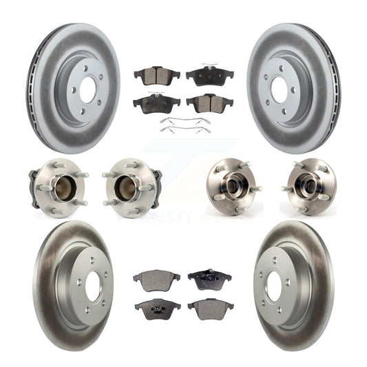 [Avant + Arrière] Kit d'ensemble roulement de roue et moyeu pour Volvo S40 C70 V50 avec 320mm Diameter Rotor KBB-114935