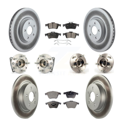 [Avant + Arrière] Kit d'ensemble roulement de roue et moyeu pour 2005-2010 Volvo S40 V50 avec 320mm Diameter Rotor AWD KBB-114936