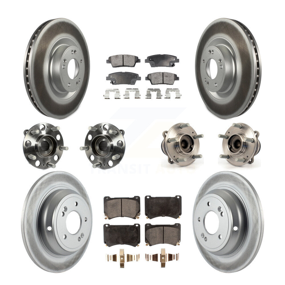 [Avant + Arrière] Kit d'ensemble roulement de roue et moyeu pour 2012-2014 Hyundai Genesis 5.0L KBB-114939