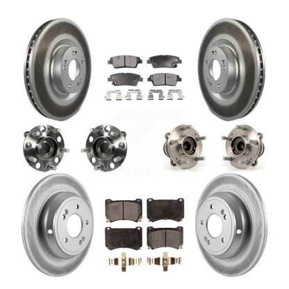 [Avant + Arrière] Kit d'ensemble roulement de roue et moyeu pour 2012-2014 Hyundai Genesis 5.0L KBB-114939