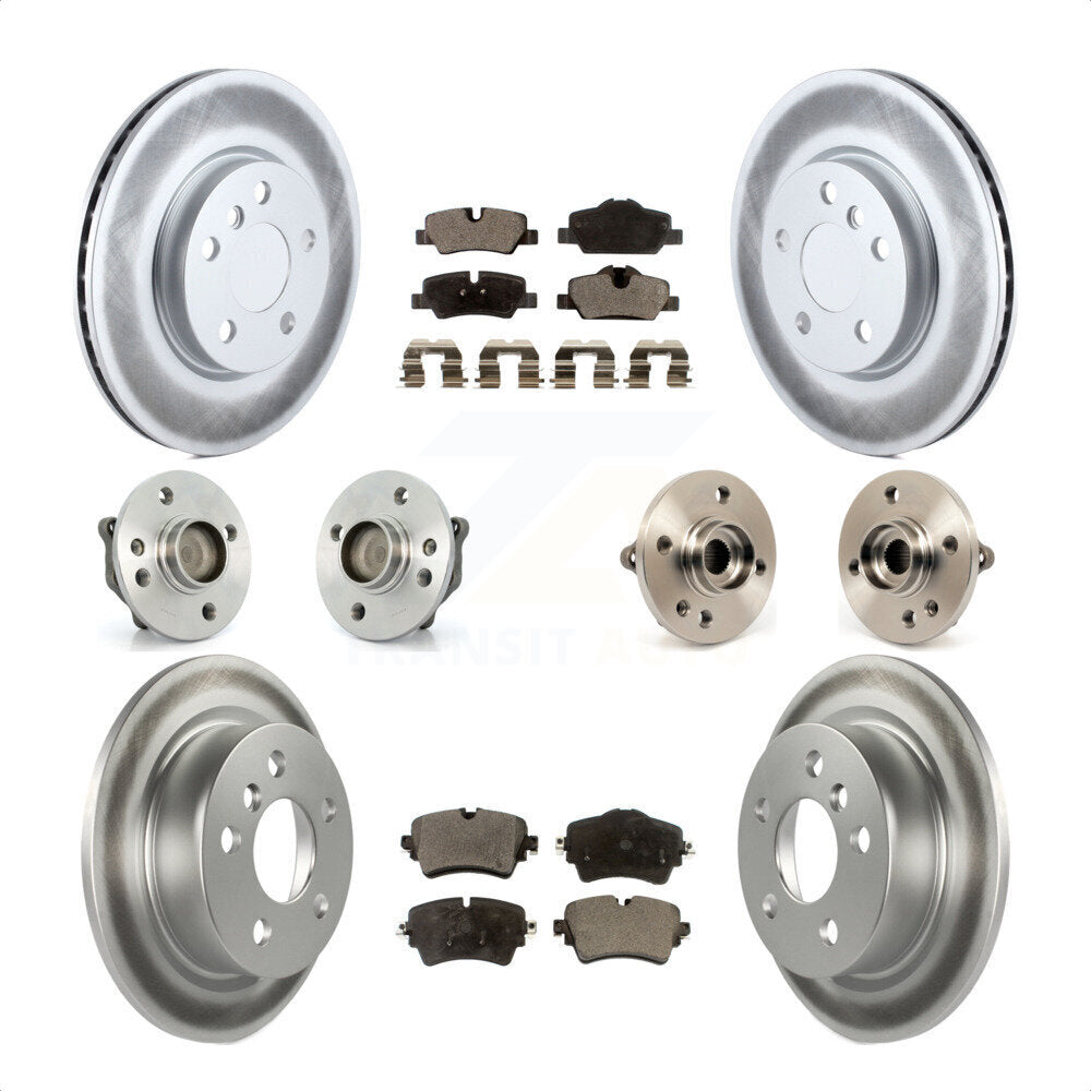 [Avant + Arrière] Kit d'ensemble roulement de roue et moyeu pour 2015 Mini Cooper Convertible avec 2.0L 1.5L avec 294mm Diameter Rotor KBB-114940 par Transit Auto
