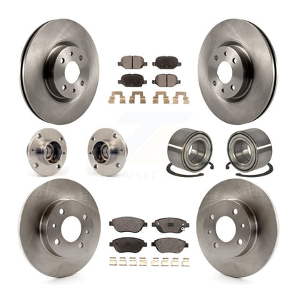 [Avant + Arrière] Kit de Roulement de roue pour 2012-2013 Fiat 500 Hatchback avec Turbocharged GAS engine KBB-114993