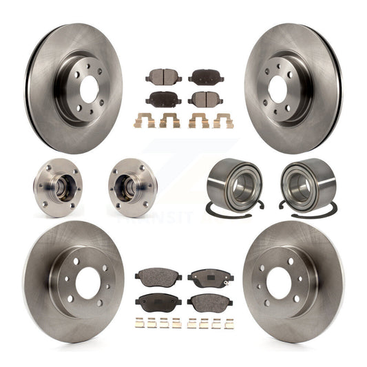 [Avant + Arrière] Kit de Roulement de roue pour 2012-2013 Fiat 500 Hatchback avec Turbocharged GAS engine KBB-114993