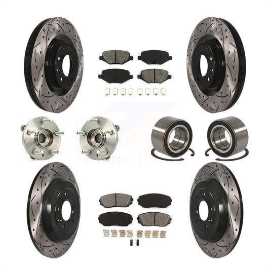[Avant + Arrière] Kit de Roulement de roue pour Ford Edge Lincoln MKX KBB-115003 par Transit Auto