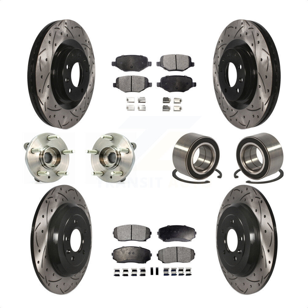 [Avant + Arrière] Kit de Roulement de roue pour Ford Edge Lincoln MKX KBB-115007 par Transit Auto