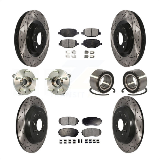 [Avant + Arrière] Kit de Roulement de roue pour Ford Edge Lincoln MKX KBB-115007 par Transit Auto