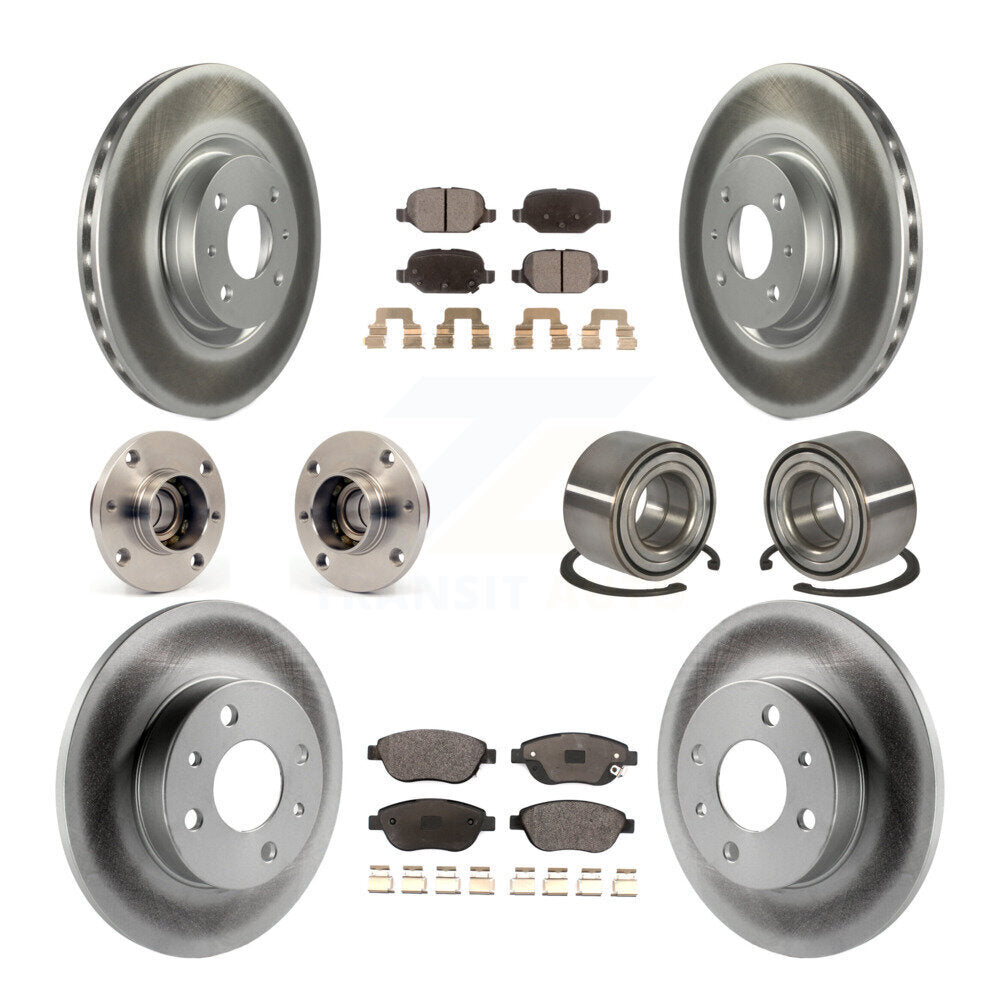 [Avant + Arrière] Kit de Roulement de roue pour 2012-2013 Fiat 500 Hatchback avec Turbocharged GAS engine KBB-115028