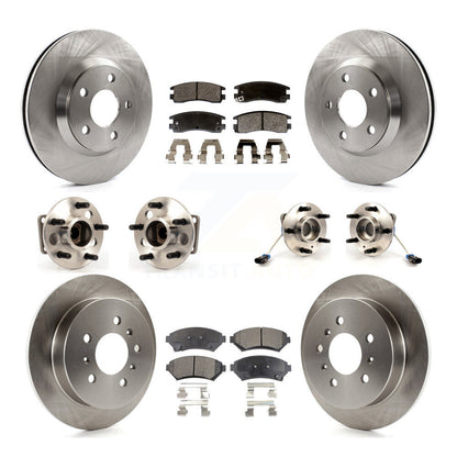 [Avant + Arrière] Kit d'ensemble roulement de roue et moyeu pour 2005 Chevrolet Impala Monte Carlo From Chassis/VIN #59143076 4-Wheel ABS KBB-115057