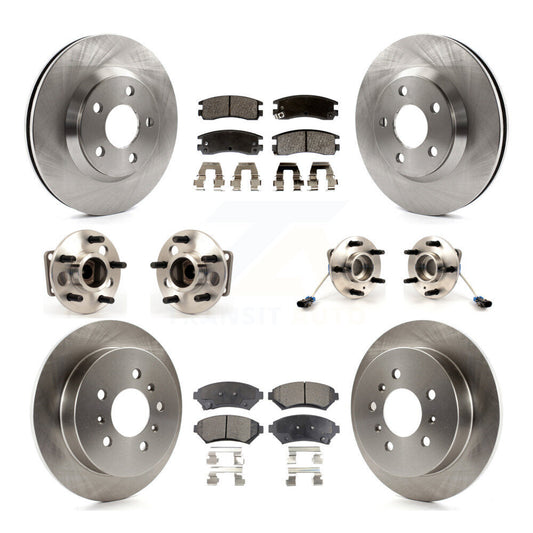 [Avant + Arrière] Kit d'ensemble roulement de roue et moyeu pour 2005 Chevrolet Impala Monte Carlo From Chassis/VIN #59143076 4-Wheel ABS KBB-115057