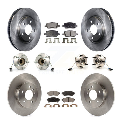 [Avant + Arrière] Kit d'ensemble roulement de roue et moyeu pour 2005 Chevrolet Uplander Buick Terraza 3 Hole Flange or Triangular FWD KBB-115065