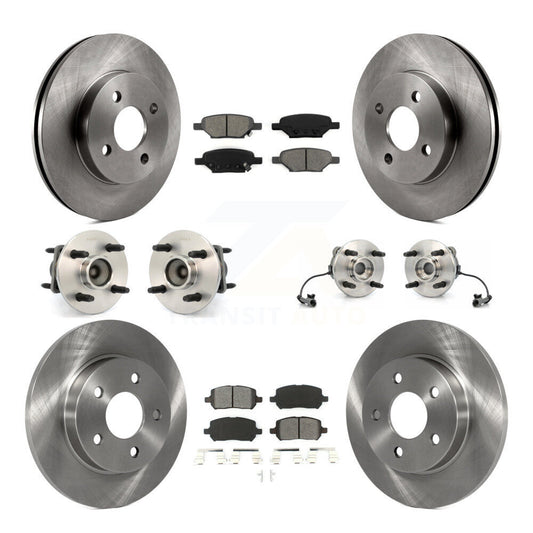 [Avant + Arrière] Kit d'ensemble roulement de roue et moyeu pour 2010 Pontiac G5 4-Wheel ABS avec 4 Lug Wheels KBB-115067
