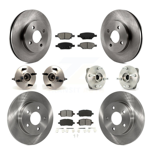 [Avant + Arrière] Kit d'ensemble roulement de roue et moyeu pour 2010 Pontiac G5 Non-ABS avec 4 Lug Wheels KBB-115068