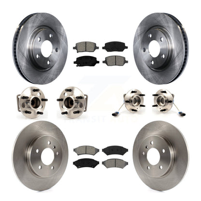 [Avant + Arrière] Kit d'ensemble roulement de roue et moyeu pour 2005 Chevrolet Uplander Buick Terraza 4 Hole Rectangular Flange FWD KBB-115069