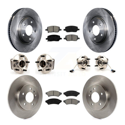 [Avant + Arrière] Kit d'ensemble roulement de roue et moyeu pour 2005 Chevrolet Uplander Buick Terraza 4 Hole Rectangular Flange FWD KBB-115069