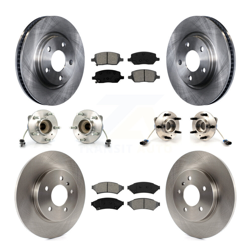 [Avant + Arrière] Kit d'ensemble roulement de roue et moyeu pour 2005 Chevrolet Uplander Buick Terraza 3 Hole Flange or Triangular FWD KBB-115073