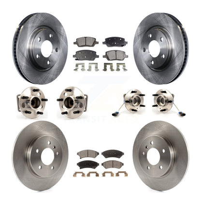 [Avant + Arrière] Kit d'ensemble roulement de roue et moyeu pour 2005 Chevrolet Uplander Buick Terraza 4 Hole Rectangular Flange FWD KBB-115075