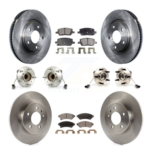 [Avant + Arrière] Kit d'ensemble roulement de roue et moyeu pour 2005 Chevrolet Uplander Buick Terraza 3 Hole Flange or Triangular FWD KBB-115078