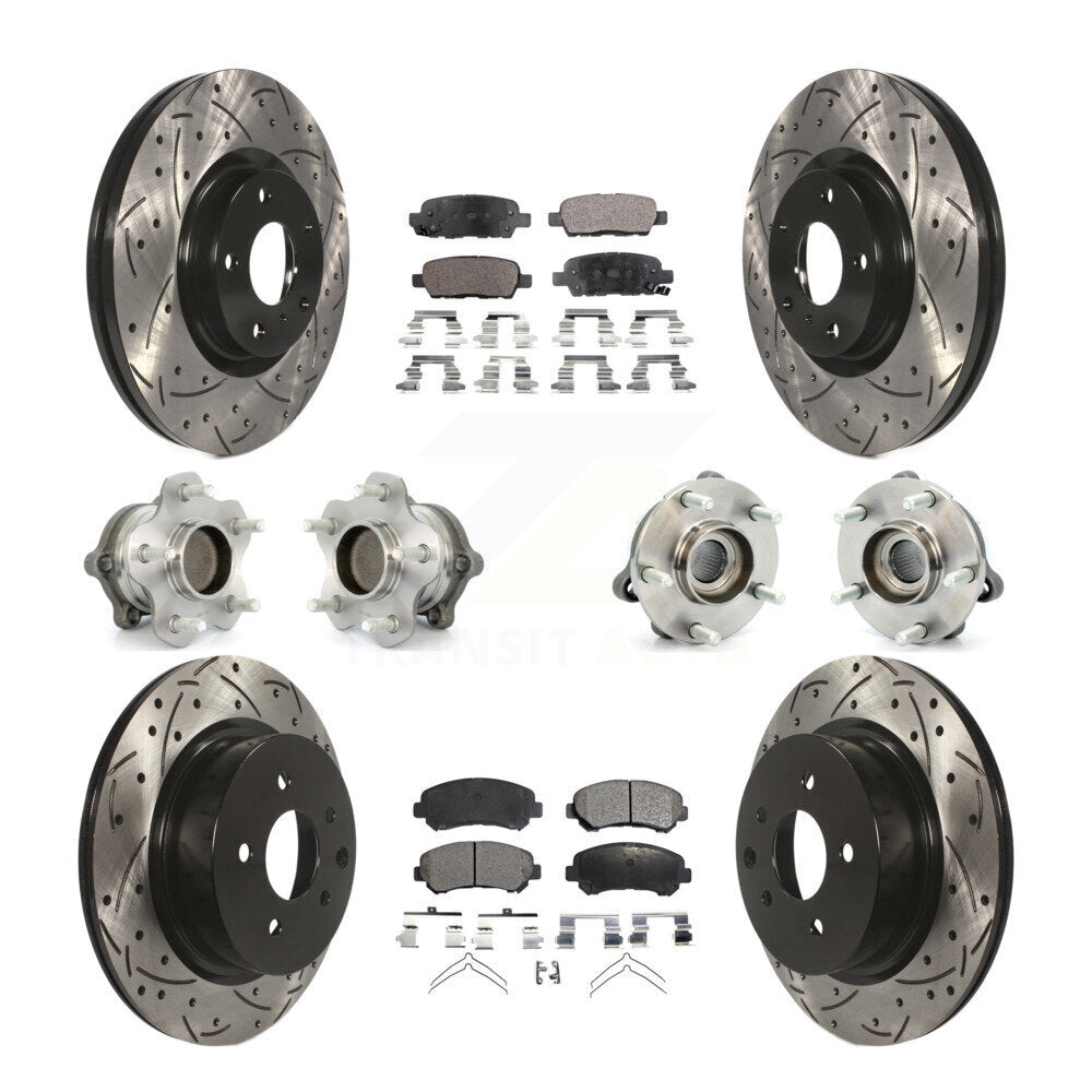 [Avant + Arrière] Kit d'ensemble roulement de roue et moyeu pour Nissan Maxima KBB-115081