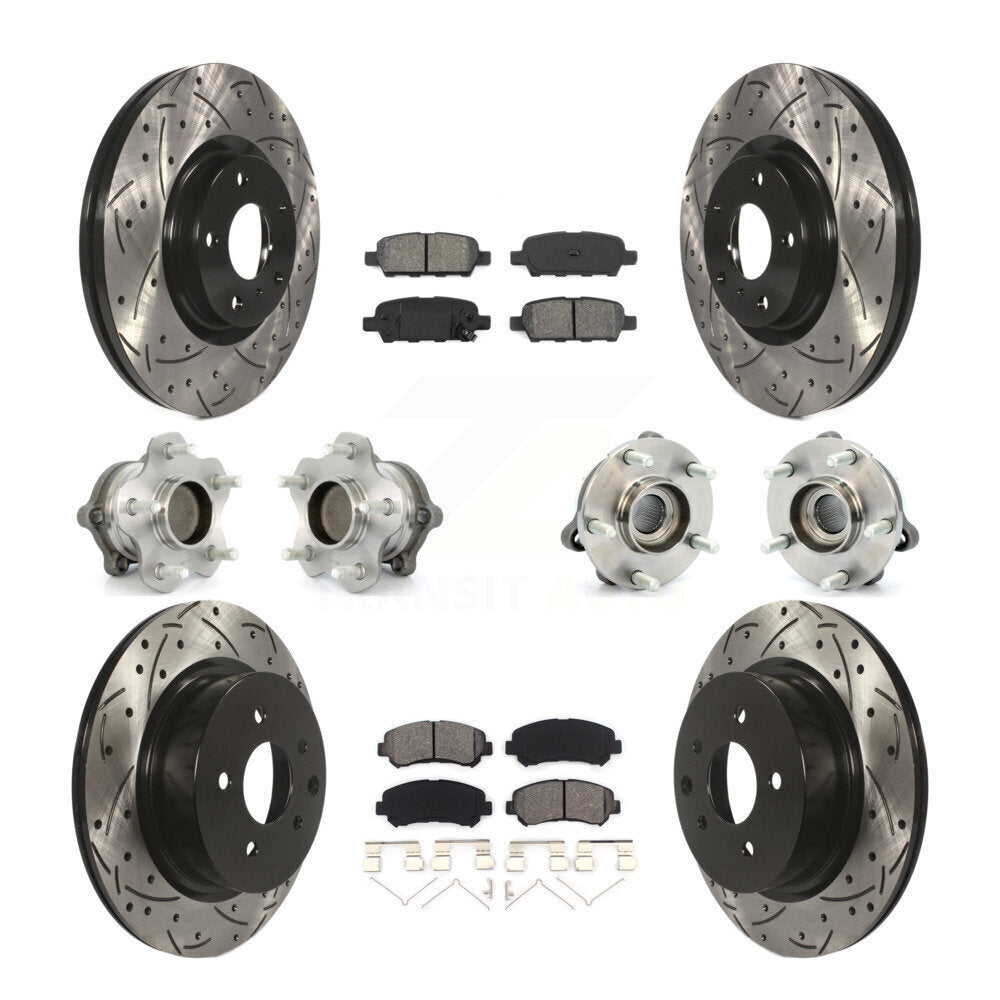 [Avant + Arrière] Kit d'ensemble roulement de roue et moyeu pour Nissan Maxima KBB-115085