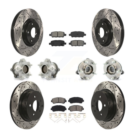[Avant + Arrière] Kit d'ensemble roulement de roue et moyeu pour Nissan Maxima KBB-115085