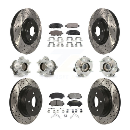 [Avant + Arrière] Kit d'ensemble roulement de roue et moyeu pour Nissan Maxima KBB-115089