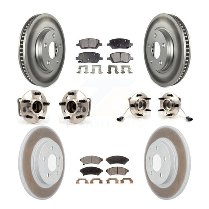 [Avant + Arrière] Kit d'ensemble roulement de roue et moyeu pour 2005 Chevrolet Uplander Buick Terraza 4 Hole Rectangular Flange FWD KBB-115095