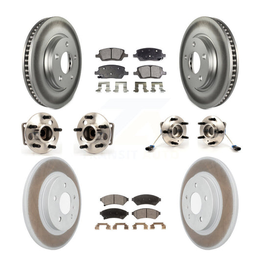 [Avant + Arrière] Kit d'ensemble roulement de roue et moyeu pour 2005 Chevrolet Uplander Buick Terraza 4 Hole Rectangular Flange FWD KBB-115095