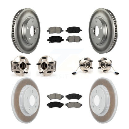 [Avant + Arrière] Kit d'ensemble roulement de roue et moyeu pour 2005 Chevrolet Uplander Buick Terraza 4 Hole Rectangular Flange FWD KBB-115103