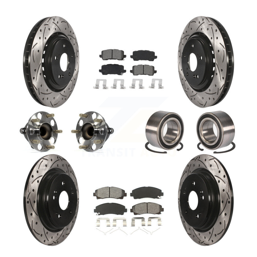 [Avant + Arrière] Kit de Roulement de roue pour 2015-2019 Acura TLX FWD KBB-115158