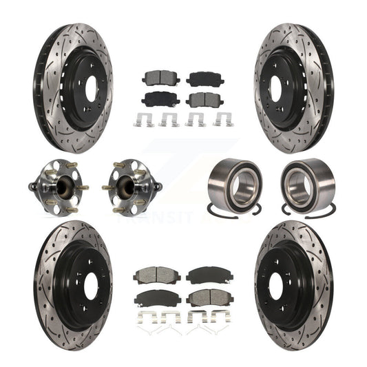 [Avant + Arrière] Kit de Roulement de roue pour 2015-2019 Acura TLX FWD KBB-115158