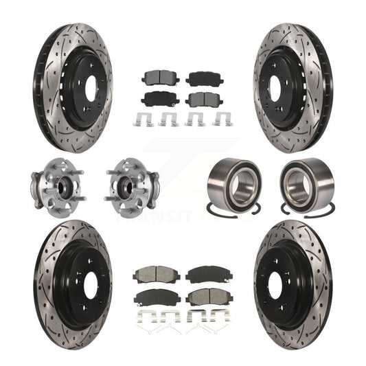 [Avant + Arrière] Kit de Roulement de roue pour 2015-2019 Acura TLX AWD KBB-115159
