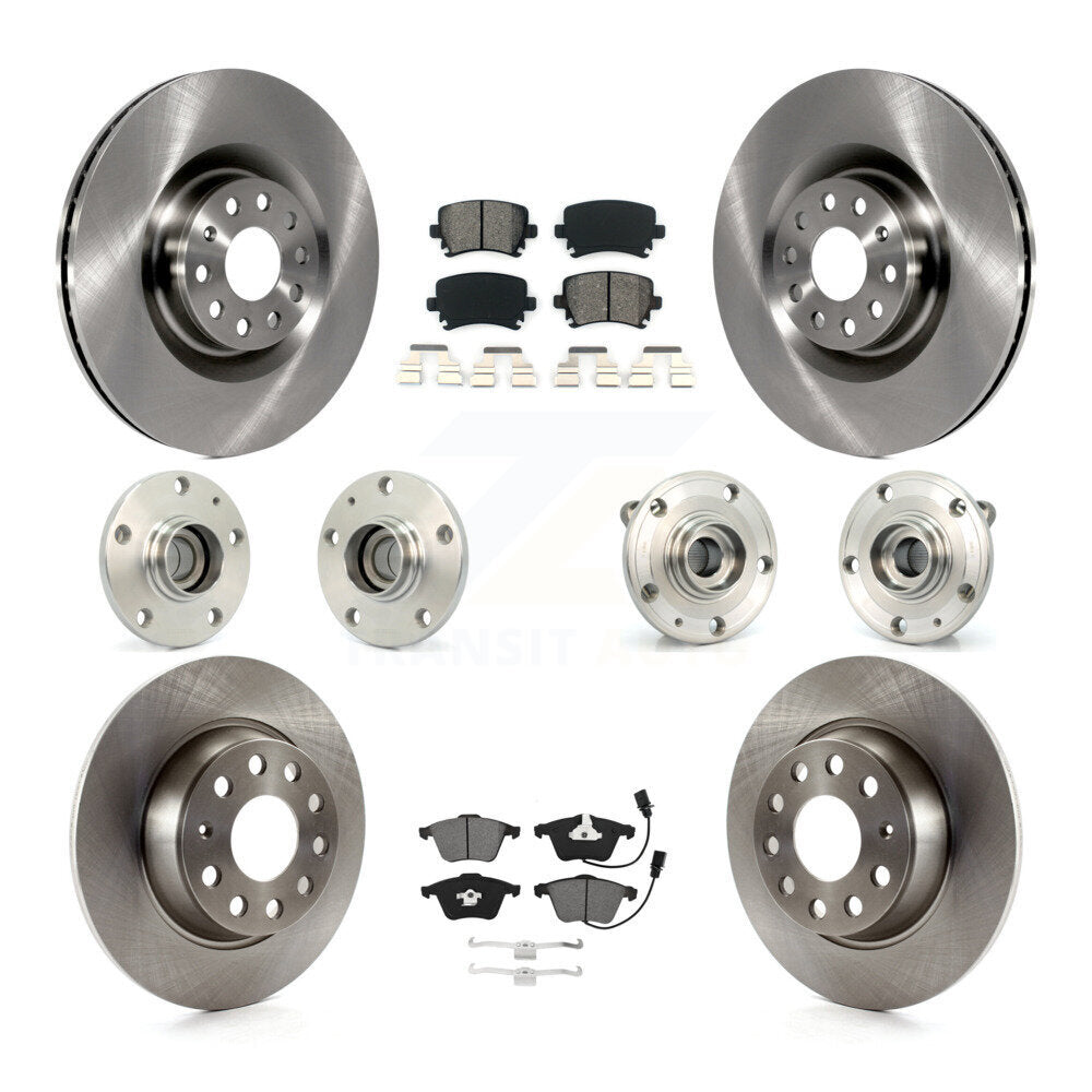 [Avant + Arrière] Kit d'ensemble roulement de roue et moyeu pour 2006-2007 Volkswagen Passat FWD avec Naturally Aspirated KBB-115216