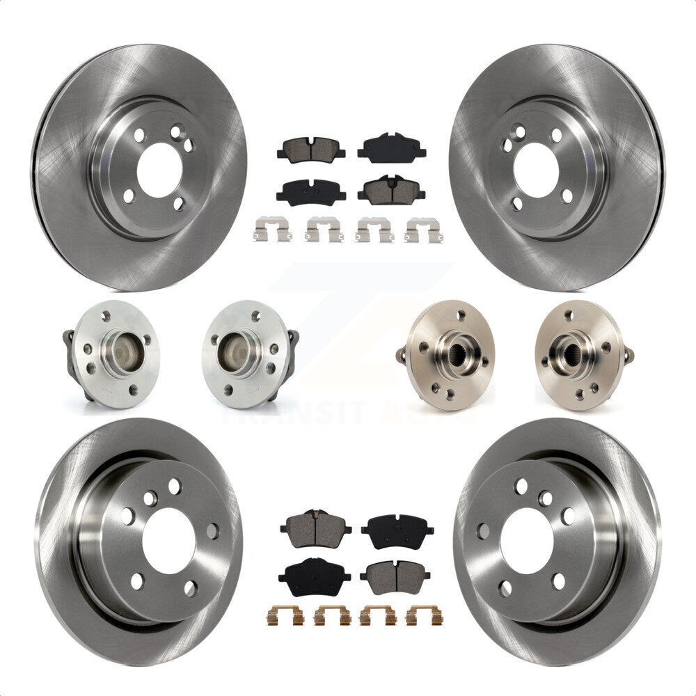 [Avant + Arrière] Kit d'ensemble roulement de roue et moyeu pour 2015 Mini Cooper Convertible avec 2.0L 1.5L avec 294mm Diameter Rotor KBB-115220 par Transit Auto