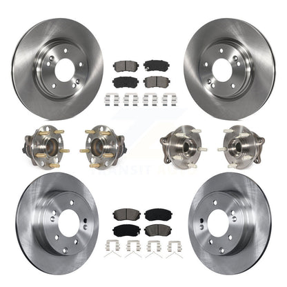 [Avant + Arrière] Kit d'ensemble roulement de roue et moyeu pour Kia Optima avec Manual Parking KBB-115229