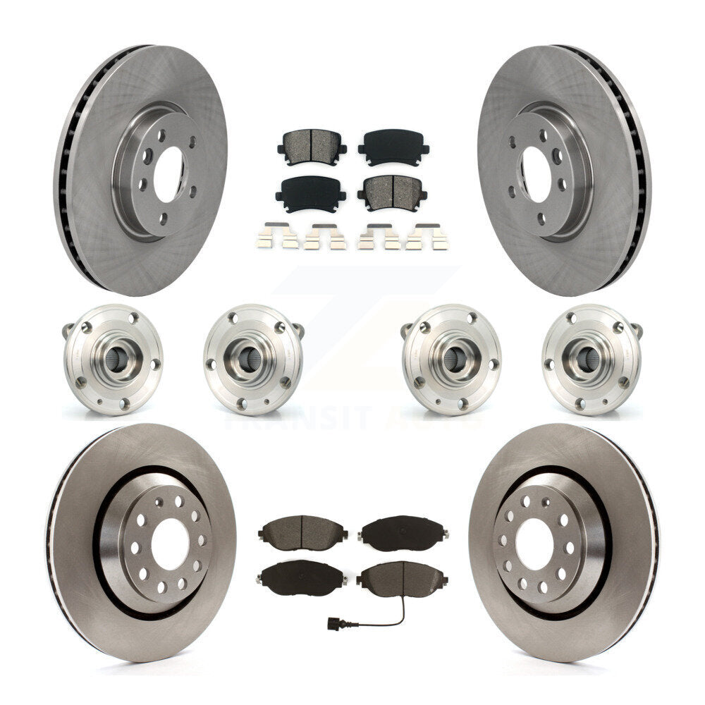 [Avant + Arrière] Kit d'ensemble roulement de roue et moyeu pour 2013-2014 Volkswagen CC AWD KBB-115236