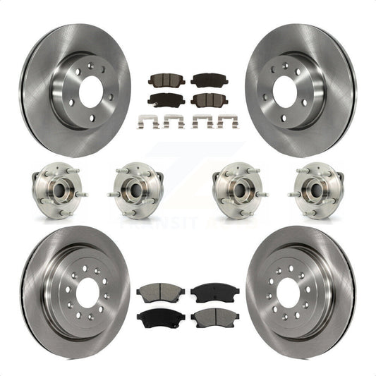 [Avant + Arrière] Kit d'ensemble roulement de roue et moyeu pour 2013-2015 Cadillac ATS AWD avec 300mm Diameter Rotor KBB-115240 par Transit Auto