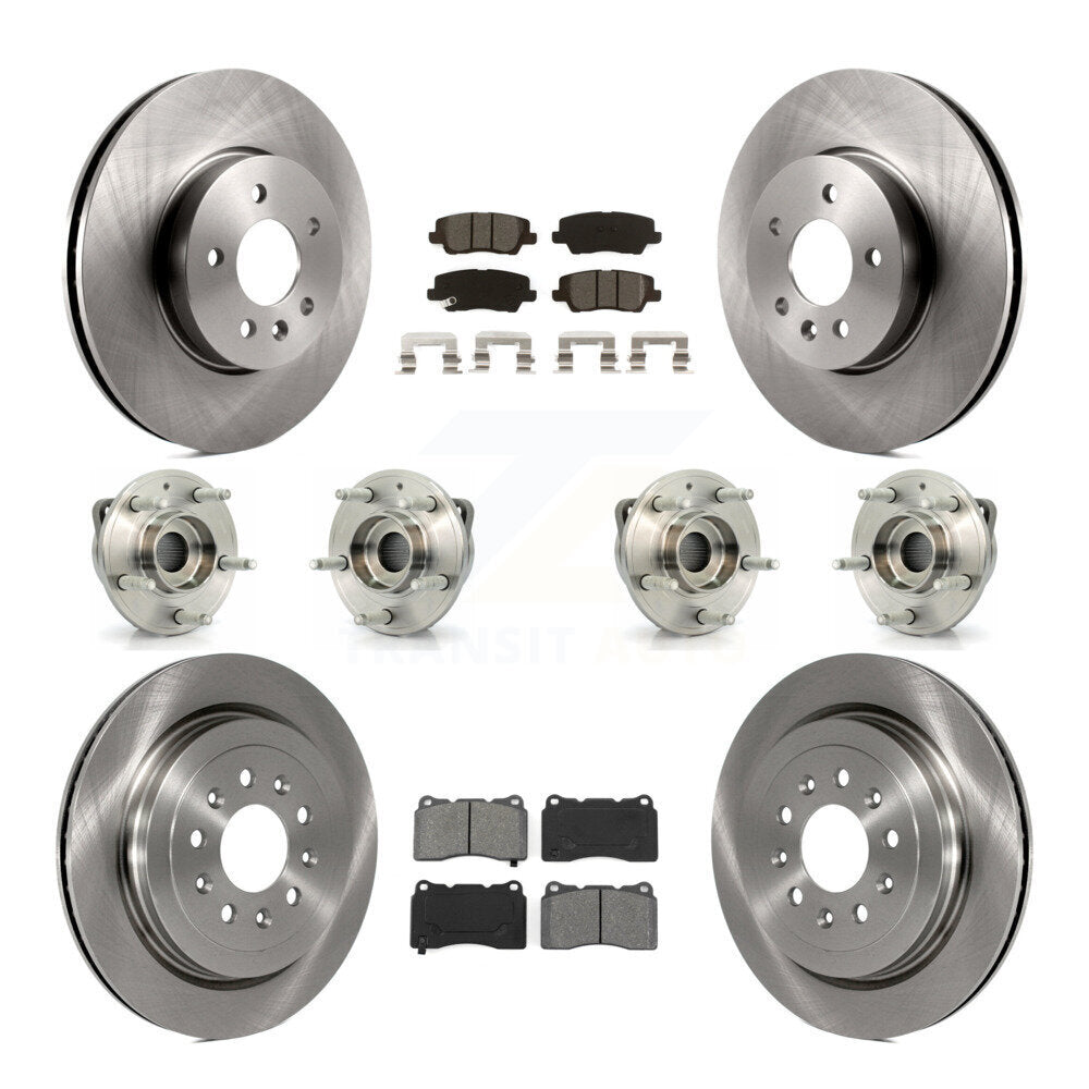 [Avant + Arrière] Kit d'ensemble roulement de roue et moyeu pour 2013-2015 Cadillac ATS AWD avec 321mm Diameter Rotor KBB-115241