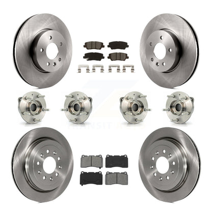 [Avant + Arrière] Kit d'ensemble roulement de roue et moyeu pour 2013-2015 Cadillac ATS AWD avec 321mm Diameter Rotor KBB-115241