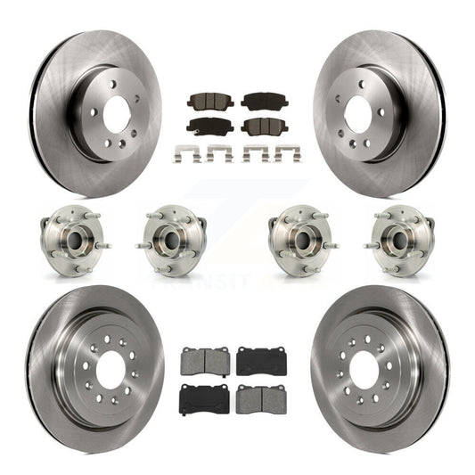 [Avant + Arrière] Kit d'ensemble roulement de roue et moyeu pour 2013-2015 Cadillac ATS AWD avec 321mm Diameter Rotor KBB-115241