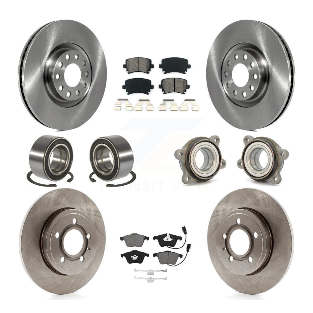 [Avant + Arrière] Kit d'ensemble roulement de roue et moyeu pour Audi A4 Quattro KBB-115243 par Transit Auto