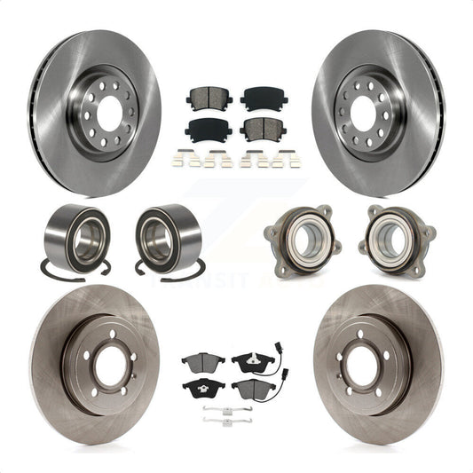 [Avant + Arrière] Kit d'ensemble roulement de roue et moyeu pour Audi A4 Quattro KBB-115243 par Transit Auto