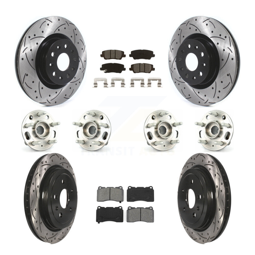 [Avant + Arrière] Kit d'ensemble roulement de roue et moyeu pour Cadillac CTS avec 18" Factory Wheels KBB-115250