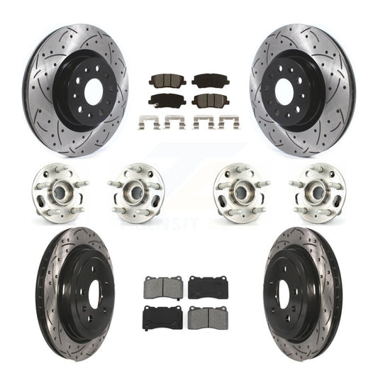 [Avant + Arrière] Kit d'ensemble roulement de roue et moyeu pour Cadillac CTS avec 18" Factory Wheels KBB-115250